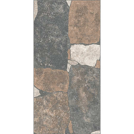 Gresie portelanata exterior Kai Roccia Mix, multicolor, aspect de piatra, finisaj mat, 60 x 30 cm