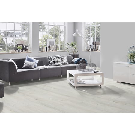 Parchet laminat 8 mm Kronospan Castello K396 Skydive oak, nuanta deschisa, clasa de trafic 32, twin click, 1285 x 192 mm