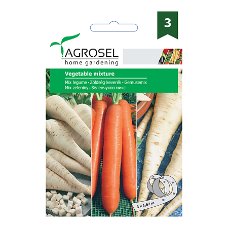 Seminte de legume radacinoase mix (Nantes 2, White Gem), Agrosel 