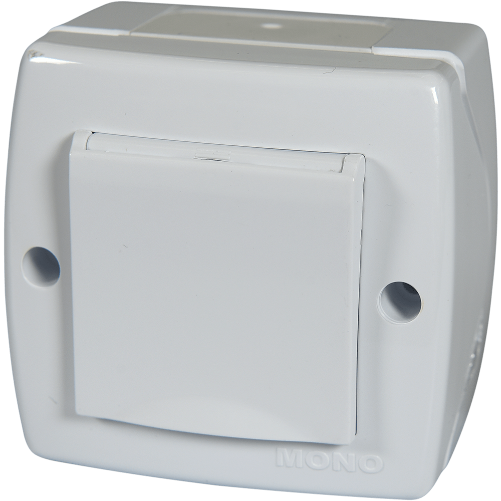 Priza electric Lohuis Octans cu capac, contact de protectie, montaj aparent, IP44