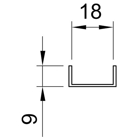 Profil rama sus-jos Omega/Multiomega/House/Sloping, lungime 3 m, material aluminiu Profil rama sus-jos Omega/Multiomega/House/Sloping, lungime 3 m, material aluminiu