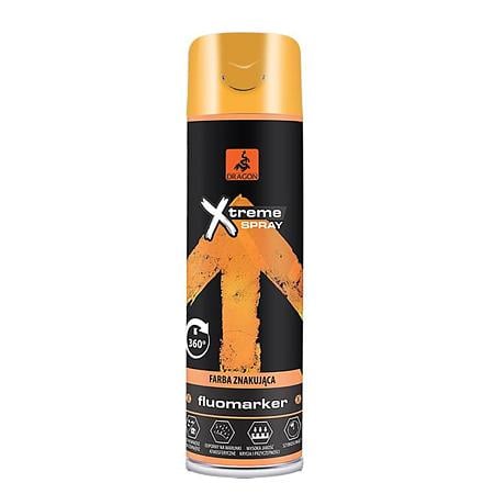 Vopsea spray fluorescenta Dragon X-treme, portocaliu, interior/exterior, 400 ml