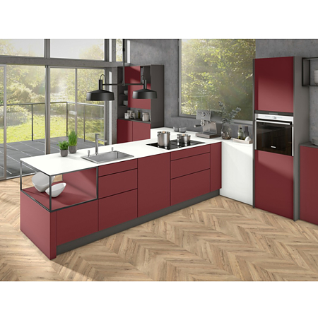 Pal lacuit Egger PerfectSense U399 TM Roșu Garnet, mat, antiamprenta, decor uni, 2800 x 2070 x 19 mm