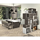 Pal melaminat Egger, Fineline gri inchis H3198 ST19, 2800 x 2070 x 18 mm