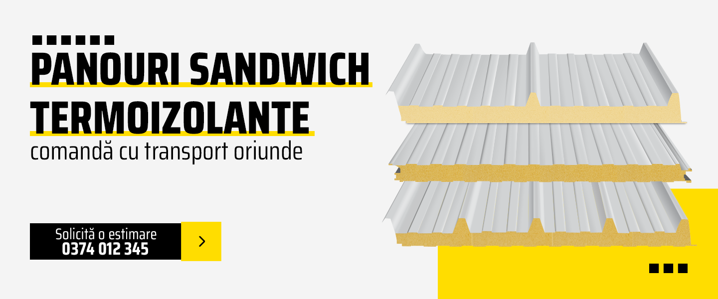 Panouri sandiwch termoizolante - comanda cu transport oriunde Panouri sandiwch termoizolante - comanda cu transport oriunde