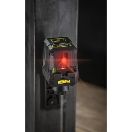 Nivela laser rosu cu linii in cruce Dedra MC0901, actiune 20 m