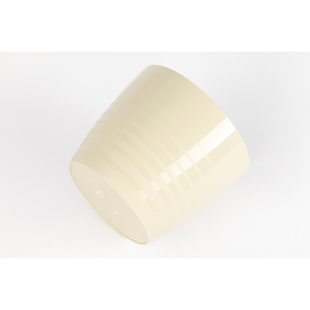 Masca ghiveci Harplast Silvia, plastic, nisipiu, diametru 13 cm, 12.6 cm