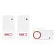 Sonerie wireless Emos P5750.2R, 1 buton, 2 module interior, 150 m, IP44, 10 melodii