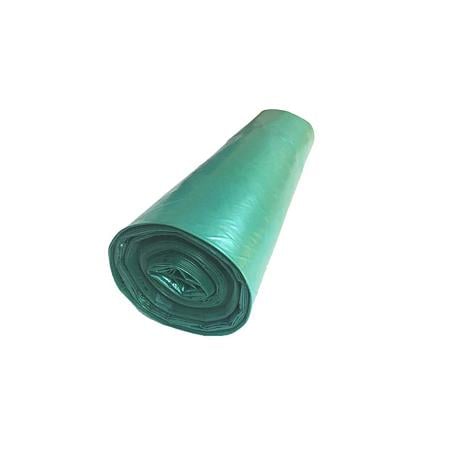 Saci menajeri Plastina, 60 L, 60 x 75 cm, 15 buc/rola, verde