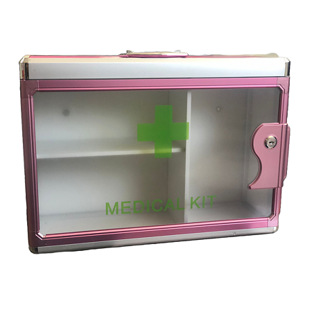 Cutie medicala Sanitec, 43 x 15 x 30 cm, roz