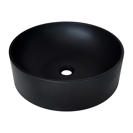 Lavoar rotund SanDonna Circle, compozit granit, negru, 44 x44 x 13.5 cm Lavoar rotund SanDonna Circle, compozit granit, negru, 44 x44 x 13.5 cm