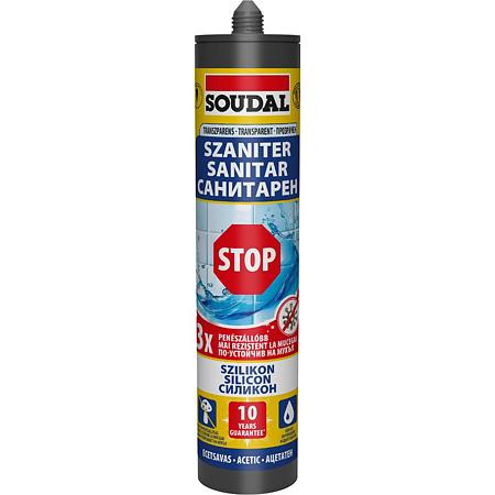 Silicon sanitar Soudal Stop, transparent, 280 ml