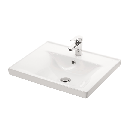 Mobilier baie Badenmob Seria 772, baza cu lavoar, MDF/PAL, alb, 60 x 45.5 x 83 cm