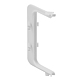 Colt interior 90 grade pentru profil aluminiu LB (tip Gola) - C, plastic, alb