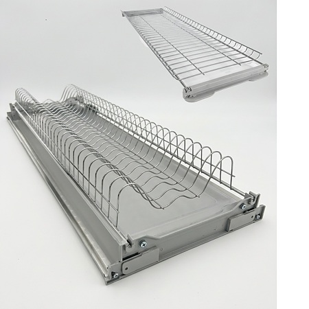Scurgator vase extractabil Siderplast SDR Filo 600, reglabil, rama aluminiu, crom, 600 mm