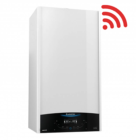 Centrala termica pe gaz Ariston Genus One+ WiFi, display LCD, kit evacuare inclus, 24 kW Centrala termica pe gaz Ariston Genus One+ WiFi, display LCD, kit evacuare inclus, 24 kW