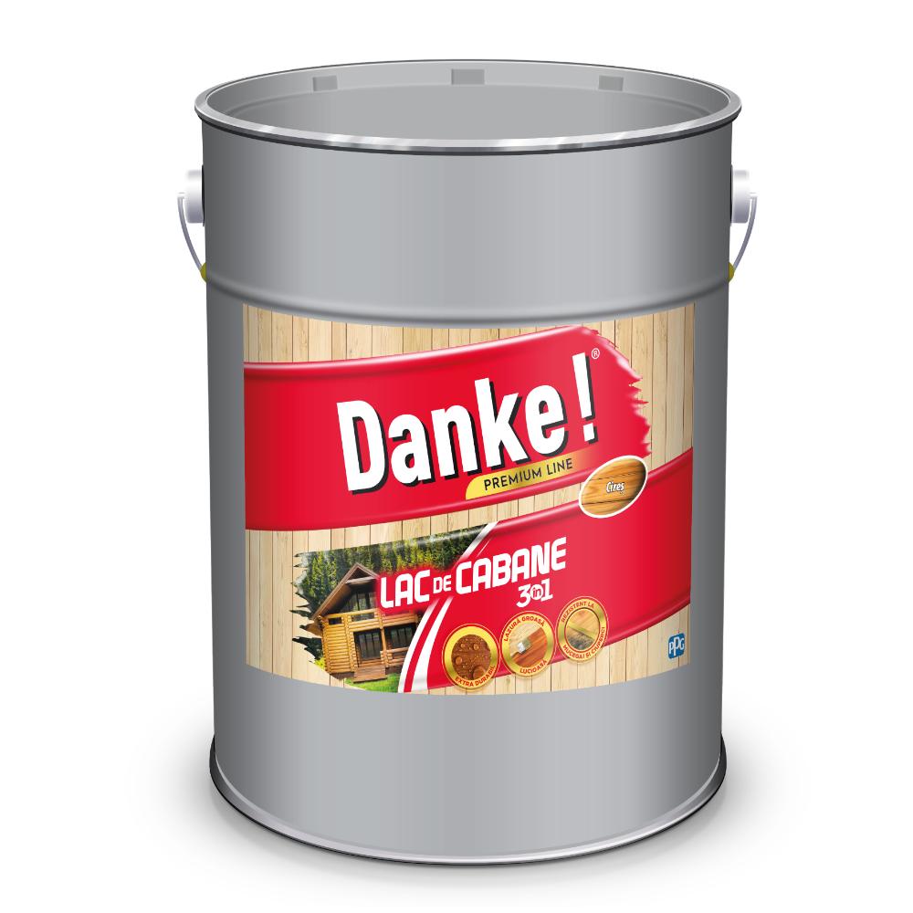 Lac pentru cabane 3 in 1 Danke, cires, interior/exterior, 10 l