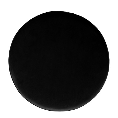 Taburet Ring, inel auriu, stofa negru H01, rotund, 38 x 38 x 40 cm