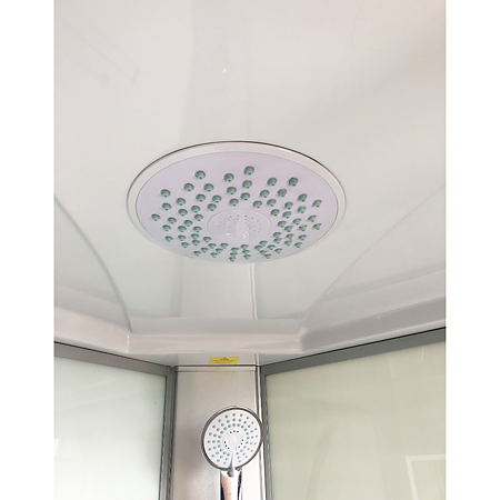 Cabina de dus cu hidromasaj Sanotechnik TC06, cadru aluminiu, cadita dreptunghiulara, 90 x 90 x 215 cm 