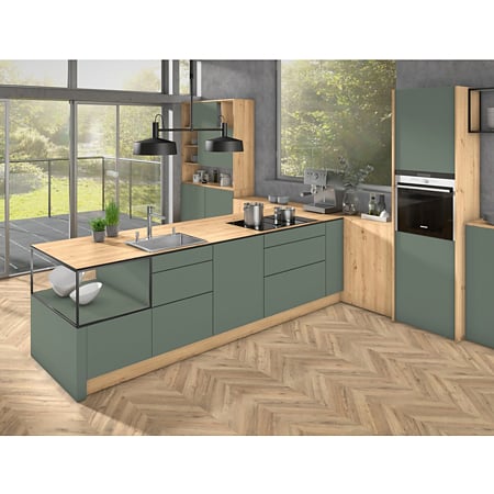 Blat de lucru compact laminat Egger H1318 ST10 Stejar salbatic natur, miez negru, textura naturala de lemn-aspru, 4100 x 650 x 12 mm
