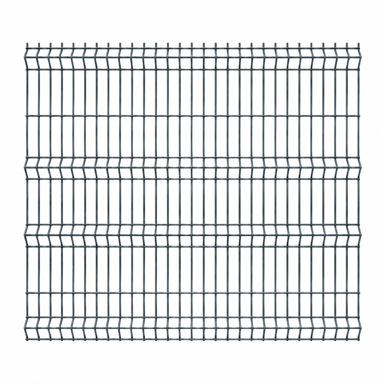 Panou gard bordurat zincat, gri, RAL 7016, 1500 x 2500 mm