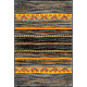 Covor modern Kolibri 11271/180, 100% polipropilena friese, negru/portocaliu, 120 x 170 cm