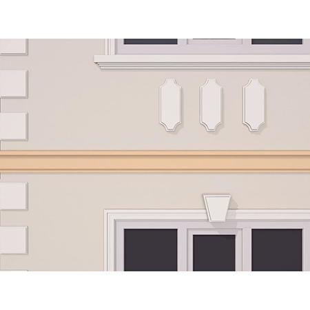 Brau decorativ de exterior FP301, polistiren EPS100 + mortar, 200 x 60 x 2000 mm