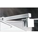 Perete fix dus / walk in Sanotechnik Sanoflex Young Crom MF110, sticla 6 mm clara, profil cromat, 105-107 x 195 cm