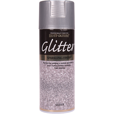 Vopsea spray glitter Rust-Oleum, argintiu, lucios, interior/exterior, 400 ml