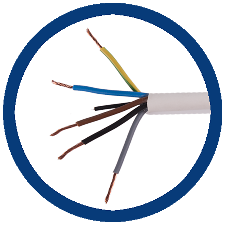 Cablu electric MYYM 5x1,5 mm Cablu electric MYYM 5x1,5 mm