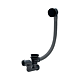 Coloana pentru cada Wirquin, cu buton si dop ABS, negru, 70 cm