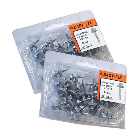 Surub SDS cu saiba EPDM, 4,2 x 16 mm, 25 BUC