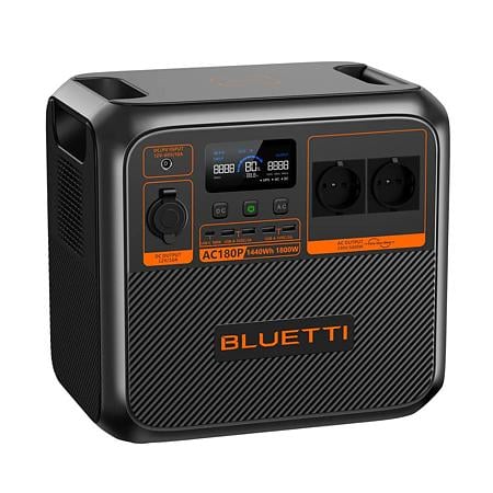 Statie de energie portabila Bluetti AC180P, 1800W, 1440Wh, LiFePO4, UPS, incarcare rapida, Power Lifting 2700W