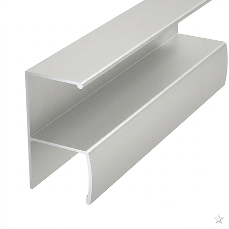 Profil aluminiu tip maner Y Eco, anodizat mat, fara perie, 3 m