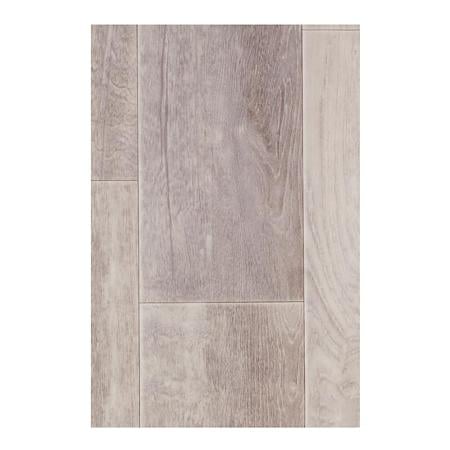 Covor PVC linoleum Bern Oak, gri/bej, grosime 2.5 mm, latime 200 cm