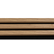Panou riflaj acustic Stejar Saragossa, MDF, suport feltru 8 mm, interior, 2600 x 144 x 20 mm