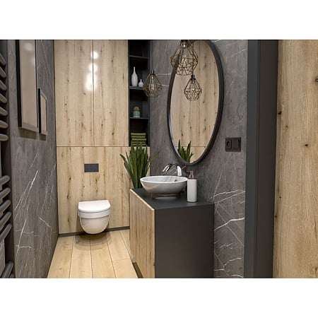 Panou decorativ SPC Kronospan Rocko, Grey Pietra Marble K026, impermeabil, 2800 x 1230 x 4 mm