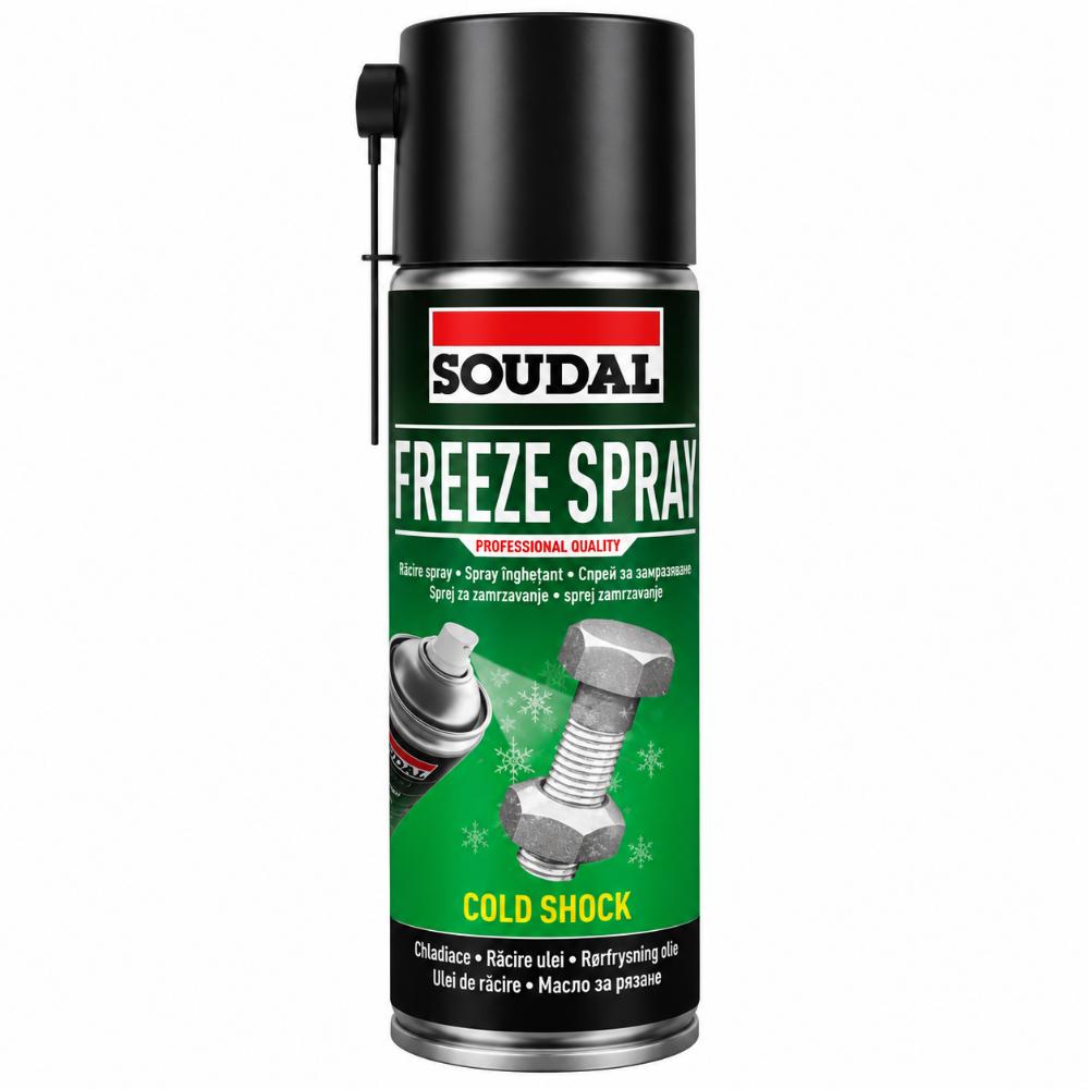 Spray deblocant cu efect de inghetare Soudal, soc termic pana la -50°C, 400 ml