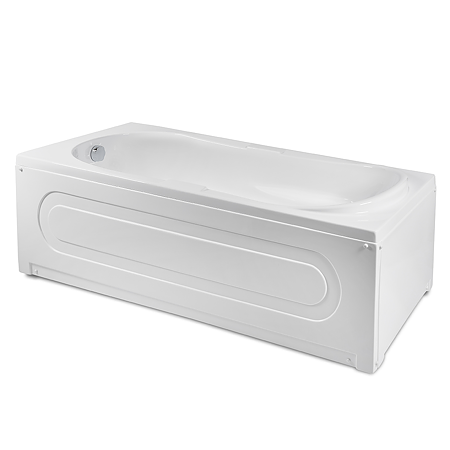 Cada baie rectangulara Fibrocom Hercules, acril sanitar, alb, 1800 x 800 mm