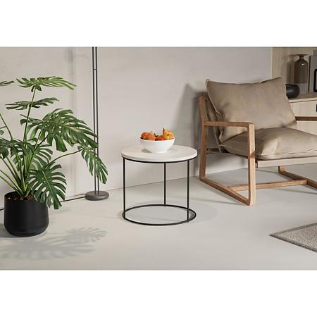 Cadru circular masa, otel, negru mat, 10 x 448 x 380 mm 