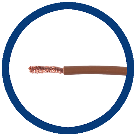Cablu electric MYF (H05V-K) 6 mmp, izolatie PVC, maro