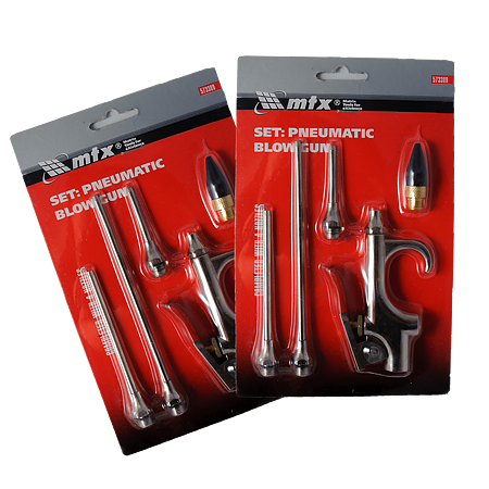 Set pistol pneumatic de epurare cu 4 accesorii, MTX