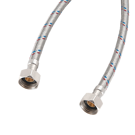 Racord Fanski, EPDM,  crom, flexibil, 1/2" interior-interior, 30 x 500 mm