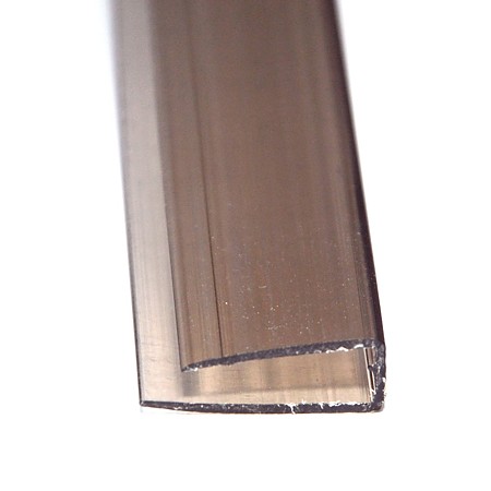 Profil U policarbonat bronze, L= 2,1 m, grosime 6 mm