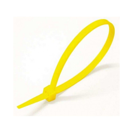 Coliere din plastic, poliamida 6.6, galben, 140 x 3.5 mm, 100 bucati