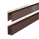 Panou gard metalic orizontal cu nervuri Caretta x120, otel, maro RAL8017, 1500 x 2000 mm