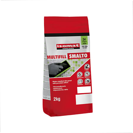 Chit de rosturi hidrofug Multifill Smalto 1-8 Isomat, interior/exterior, alb, 2 kg