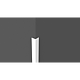Profil colt L Profilplast din PVC tare, alb, 2,5 m