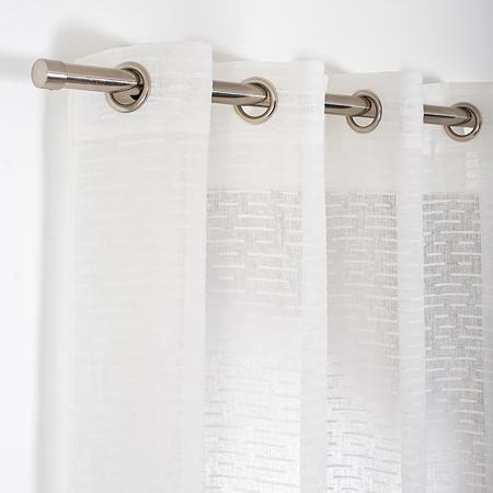 Perdea Riane 021, poliester, ivoire, model cu dungi, 140 x 240 cm