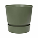 Ghiveci cu rezervor de apa Elho Greenville, plastic, verde, diametru 20 cm